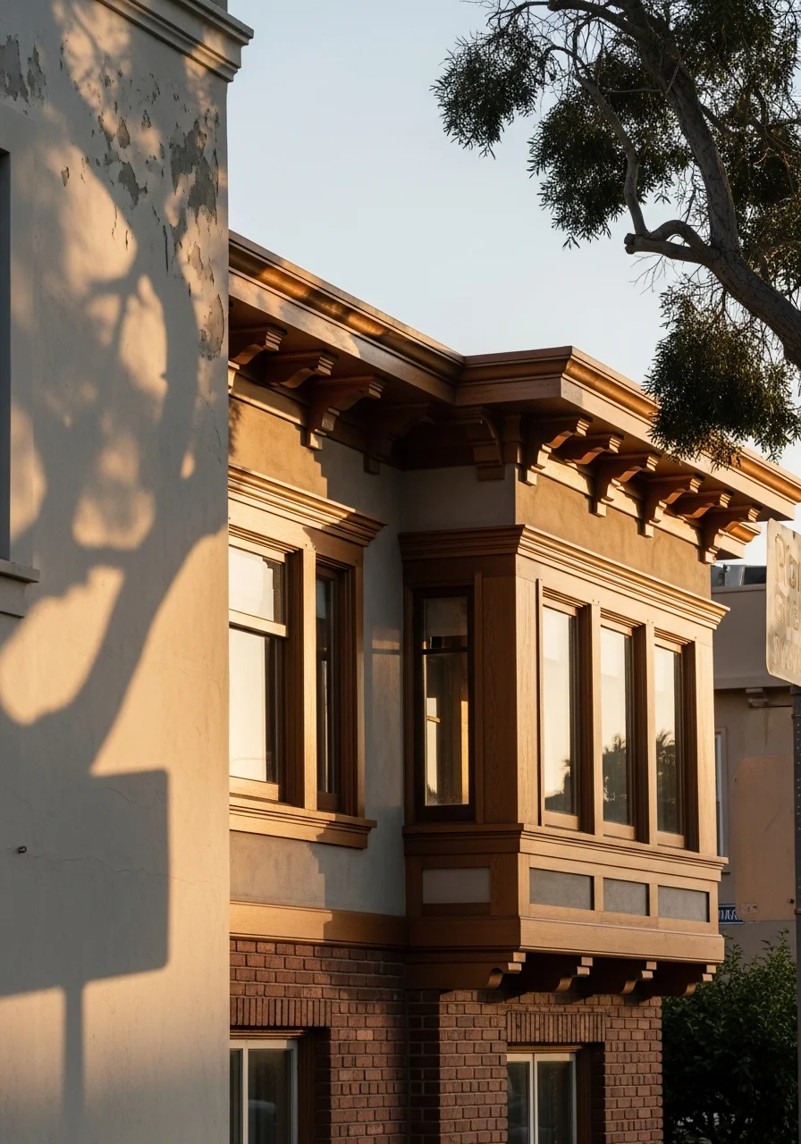 Detail shot of a Long Beach property showing quality work and neighborhood character.