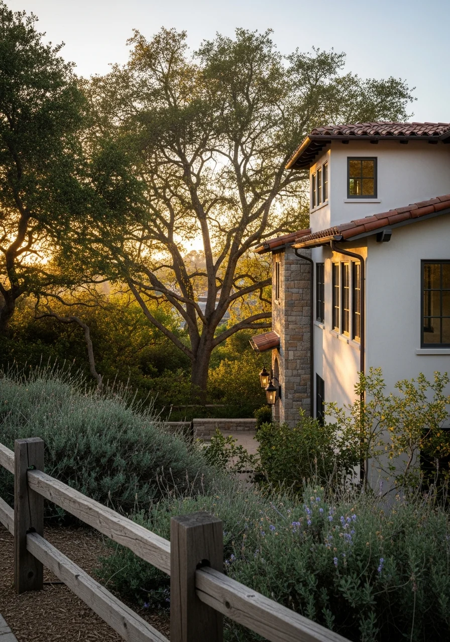 Detail of a Pacific Palisades home showing quality craftsmanship and coastal setting.